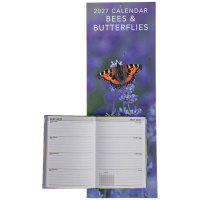 Bees & Butterflies Slim Calendar and A6 Diary Set 2027 image number 2