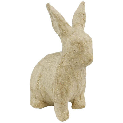 Decopatch Papier Mache Figure: Sitting Rabbit image number 1