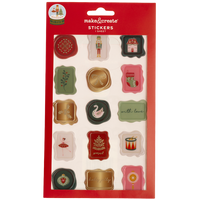 Nutcracker Wax Seal Stickers: Pack of 15