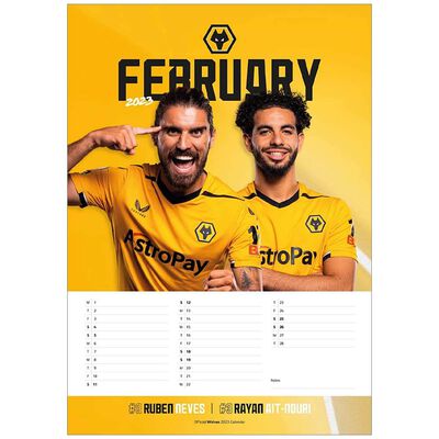 A3 Official Wolverhampton Wanderers FC 2023 Calendar image number 2