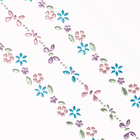 Bling Flower Gem Border Stickers: Pack of 3 Rows image number 2
