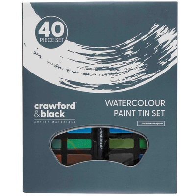 Crawford & Black Watercolour Paint Tin Set image number 1