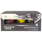 Crawford & Black Glass Paints: Pack of 6 image number 1