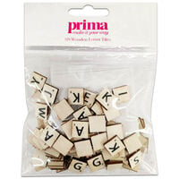 Prima Wooden Letter Tiles: Pack of 118