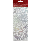 Reindeer Holographic Outline Stickers image number 1