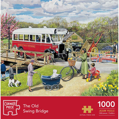 Old Swing Bridge 1000 Piece Jigsaw Puzzle image number 1