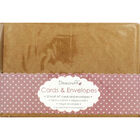 20 Brown Kraft Cards and Envelopes - 7cm x 10cm image number 1
