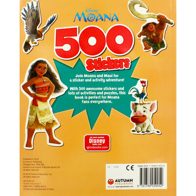 Disney Moana 500 Stickers image number 4