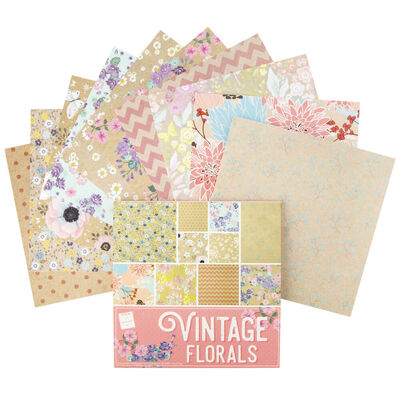 Vintage Florals Design Pad: 6" x 6" image number 2