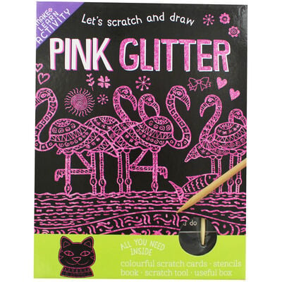Lets Scratch and Draw - Pink Glitter image number 1
