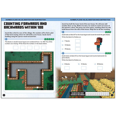 Minecraft Maths Ages 6-7: Official Workbook image number 2