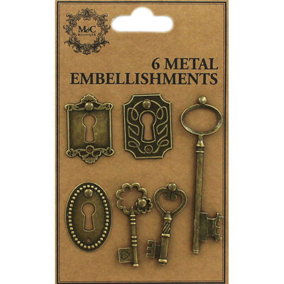 Metal Embellishments - Pack of 6 image number 1