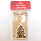Merry Christmas Wooden Tags: Pack of 6 image number 3