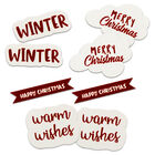Sentiment Christmas Card Toppers: Pack of 8 image number 1