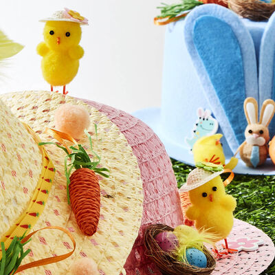 Easter Chicks with Sunhats: Pack of 3 image number 3