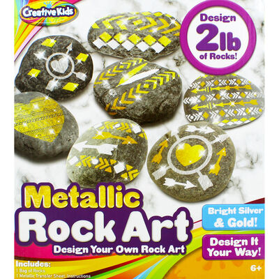 Design Your Own Metallic Rock Art image number 2