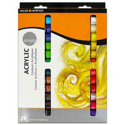 Simply Acrylic Paint Set: Pack of 24 image number 1