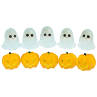 Glow in the Dark Ghosts & Pumpkins Resin Decorations