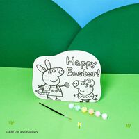 Peppa Pig Easter Paint Your Own Shaped Canvas