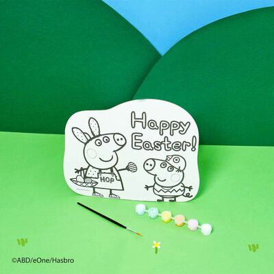 Peppa Pig Easter Paint Your Own Shaped Canvas image number 2