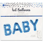 Air-Filled Blue Baby Foil Balloon image number 2