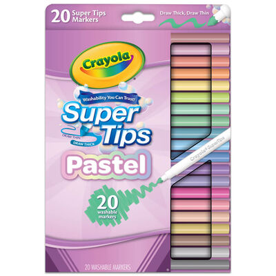 Crayola Pastel Super Tips: Pack of 20 image number 1