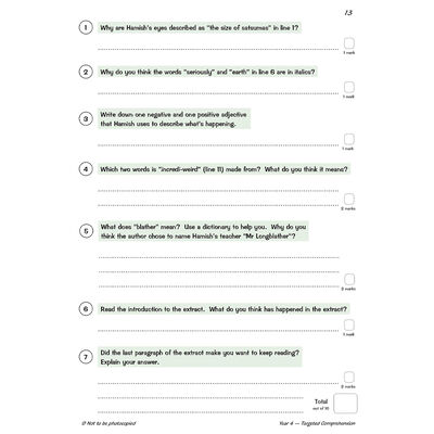 KS2 English Targeted Question Book: Year 4 Comprehension Book 1 image number 3