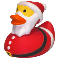 Large Festive Santa Duck