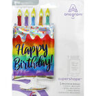 30 Inch Iridescent Cake Super Shape Helium Balloon image number 2