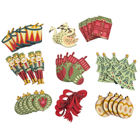Wooden Nutcracker Embellishments: Pack of 45