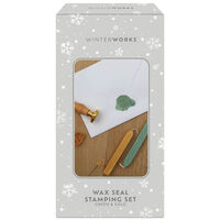 Christmas Wax Stamping Kit: Green & Gold