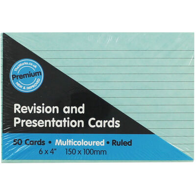 50 Revision and Presentation Cards - Multi Colour image number 1