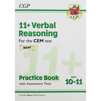 CGP 11+ Verbal Reasoning: Ages 10-11 Practice Book