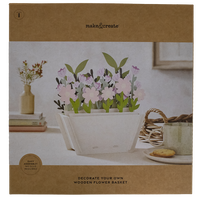 Decorate Your Own Wooden Flower Basket