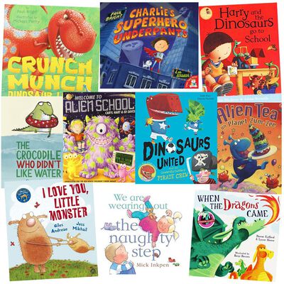 Dinosaurs and Monsters: 10 Kids Picture Books Bundle image number 1