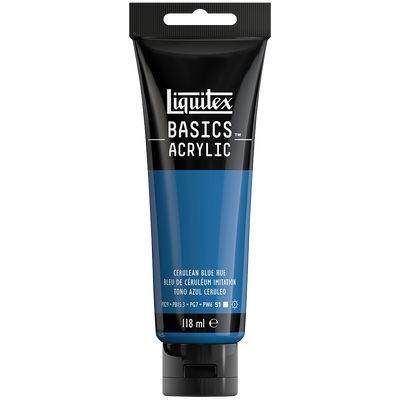 Liquitex Basics Acrylic Cerulean Blue Hue: 118ml image number 1