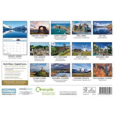 North Wales A4 Calendar 2021 image number 3