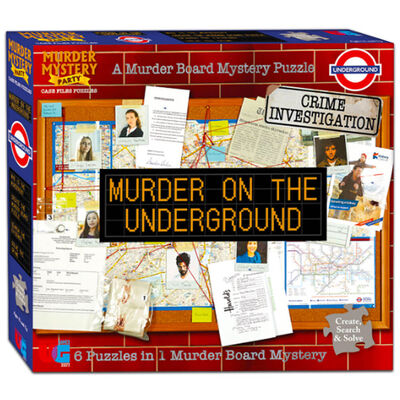 Murder on the Underground 6-in-1 Piece Jigsaw Puzzle image number 1