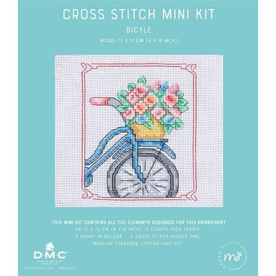 Mini Cross Stitch Kit: Bicycle image number 1