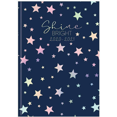 A5 Shine Bright Week to View 2020-21 Academic Diary image number 1