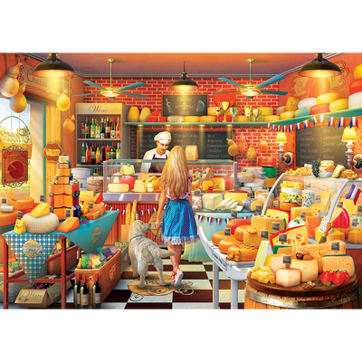 The Cheese Shop 500 Piece Jigsaw Puzzle image number 2