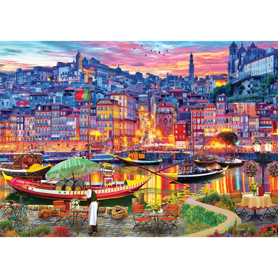 Porto Harbour 1000 Piece Jigsaw Puzzle image number 2