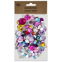Assorted Craft Gems: 55g