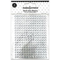 Silver Gem Stickers: Pack of 2