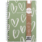B5 Green Heart Notebook image number 1