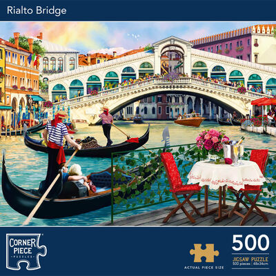Rialto Bridge 500 Piece Jigsaw Puzzle image number 1