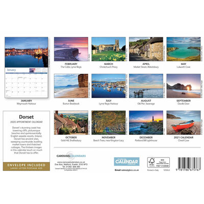 Dorset 2020 A4 Wall Calendar image number 2