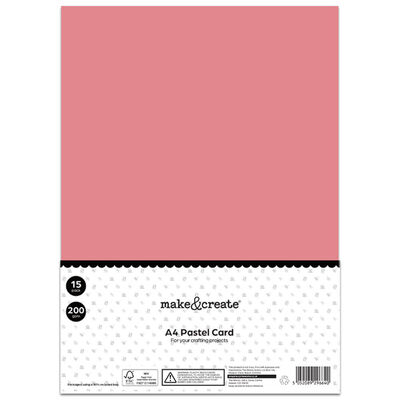 A4 Pastel Card: Pack of 15 image number 1