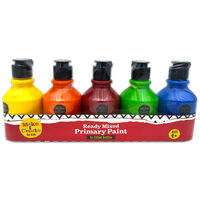 Kids Ready Mixed Primary Paint Set: Pack of 5