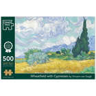 Wheatfield Cypresses 500 Piece Jigsaw Puzzle image number 1